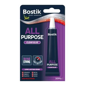 Wholesale Bostik All Purpose Adhesive, 20ml Hanging Card - 30813296