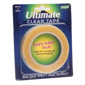 Wholesale Ultimate Clear Easy Tear Tape, 19mmx66m - 04301966UMTR8
