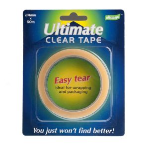Wholesale Ultimate Clear Easy Tear Tape, 24mmx50m - 04302450UMTR6