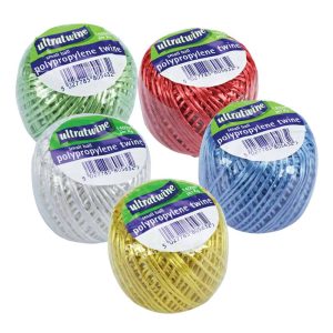 Wholesale Ultratwine Polypropylene Coloured Twine Ball, Approx 60m - PA0200PSMS10