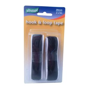 Wholesale Black Ultra Hook & Loop Tape 20mm 2x1m - RT0170CRDBLK