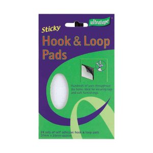 Wholesale 24 Ultra Hook & Loop Pads, 20mmx20mm - RT0170PADS