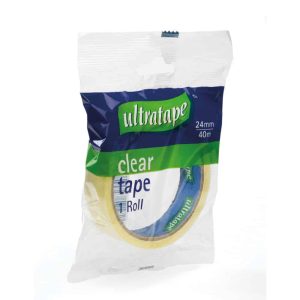 Wholesale Ultratape Clear Tape, 24mmx40m in CDU - RT03232440X36BL
