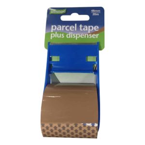 Wholesale Ultratape Brown Parcel Tape & Dispenser, 48mm x 20m, 43 micron - RT080848X20