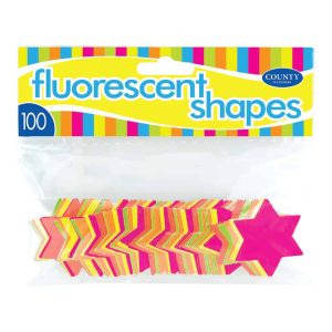 Wholesale Fluorescent 42mm Stars (100) - C340