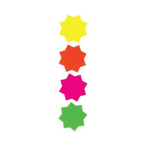 Wholesale Fluorescent 60mm Stars (60) - C341