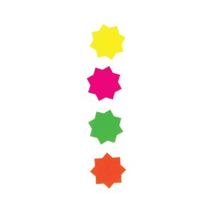 Wholesale Fluorescent 128mm Stars (18) - C344