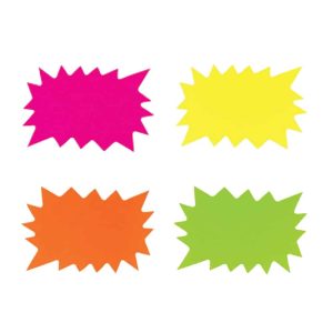 Wholesale Fluorescent 185x295mm Flashes (5) - C349