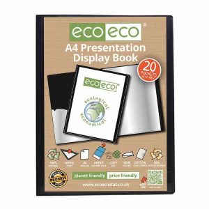 Wholesale A4 50% Recycled 20 Pocket Presentation Display Book - eco003
