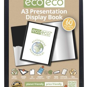A3 50% Recycled 60 Pocket Presentation Display Book (PK12)
