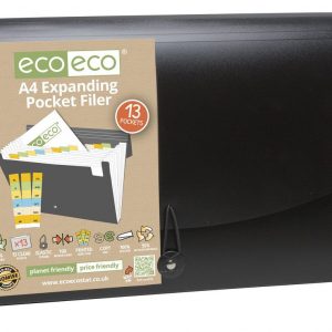A4 50% Recycled 13 Pocket Expanding File (PK12)