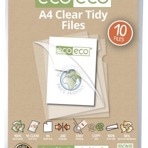 A4 50% Recycled Bag 10 Tidy Files (PK12)