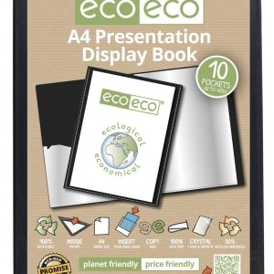 Wholesale A4 50% Recycled 10 Pocket Presentation Display Book - eco042