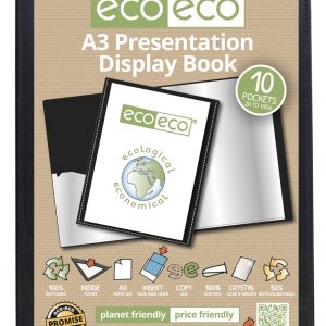 A3 50% Recycled 10 Pocket Presentation Display Book (PK12)