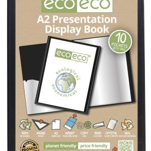 A2 50% Recycled 10 Pocket Presentation Display Book (PK6)