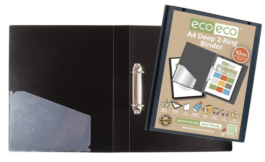 Wholesale A4 95% Recycled Presentation Deep Ring Binder - eco047