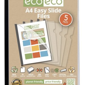 Wholesale A4 50% Recycled Easy Slide Files - eco051