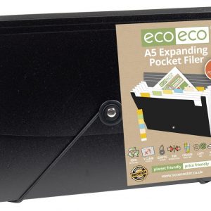 A5 50% Recycled 7 Pocket Expanding File (PK12)