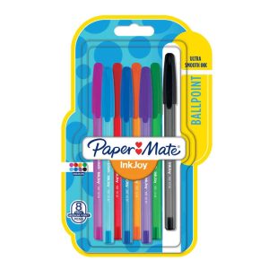 Wholesale PaperMate Ink Joy 100 Blister Carded Medium Assorted Pens (8) - 1956737