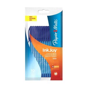 Wholesale PaperMate Ink Joy 100 Blister Carded Medium Blue Pens (8) - 1956742