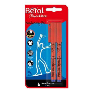 Wholesale Berol Blue Handwriting Pen, Twin Carded - 2056932