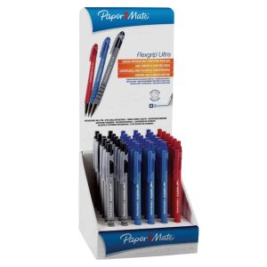 Wholesale PaperMate Flexgrip Ultra Retractable Ball Pen, Assorted Display - S0189343