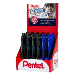 Pentel EnerGel X Retractable Rollerball Display (Quick Dry)
