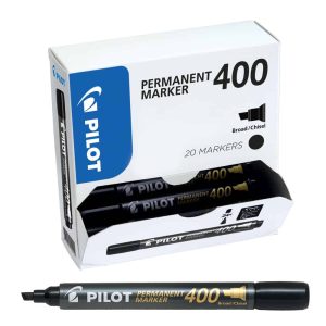 Wholesale Pilot SCA-400 Black Chisel Permanent Marker 20 for 15 bonus pack