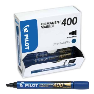 Wholesale Pilot SCA-400 Blue Chisel Permanent Marker 20 for 15 bonus pack