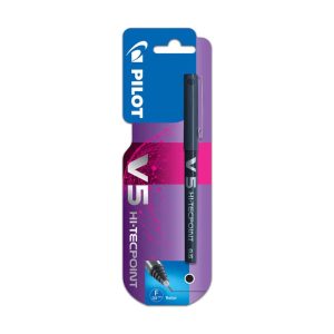Wholesale Hi-Tecpoint V5 Liquid Ink Rollerball, Black, Hanging Card