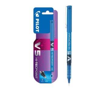 Wholesale Hi-Tecpoint V5 Liquid Ink Rollerball, Blue, Hanging Card