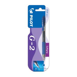 Wholesale G-2 Retractable Grip Gel Ink Rollerball, Blue Hanging Card