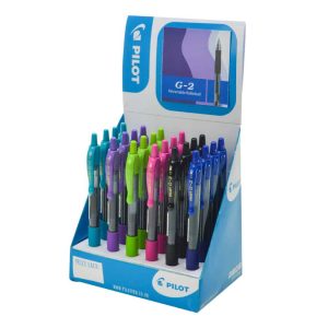 Wholesale G-2 Gel Ink Retractable Rollerball Grip, Assorted Display