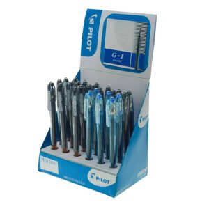 Wholesale G-1 Gel Ink Rollerball, 0.7mm, Blue/Black Display