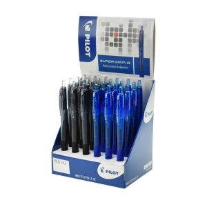 Wholesale Pilot Retractable Supergrip-G Ballpoint Pen Display