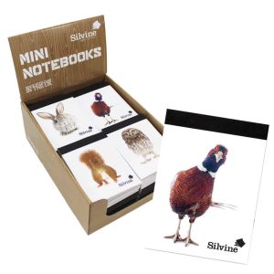 Wholesale Mini Note Book Animals, 75gsm,101x76mm 72pgs in CDU - 054AN