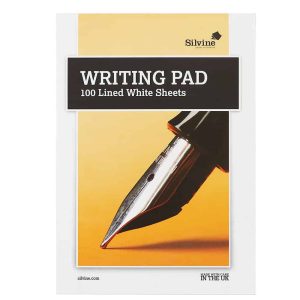 Wholesale Silvine Medium A5 White Lined Writing Pad 100 sheets - 1720