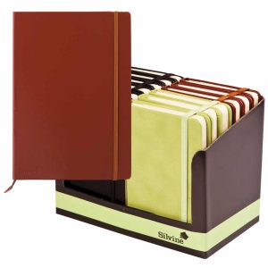 Wholesale A6 Soft Feel Exec. Pocket Notebooks, 160 Lined Pages, Asst in CDU - 196AC