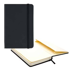 Wholesale A6 Soft Feel Exec. BLACK Pocket Notebooks, 160 Lined Pages - 196BK