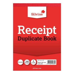 Wholesale Duplicate Receipt Book, Gummed 2 to view, 105x148mm (100) - 230
