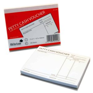 Wholesale Petty Cash Vouchers, White, 127x102mm, 100 Sheets - 240