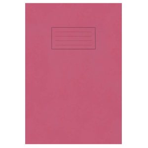 Wholesale Red Exercise Book A4, 80 Lined Pages with Margin - EX107