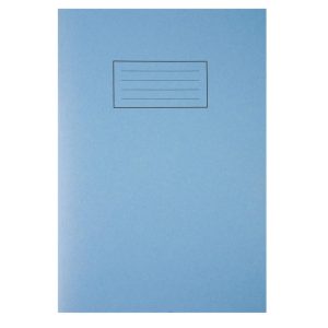 Wholesale Blue Exercise Book A4, 80 Lined Pages with Margin - EX108