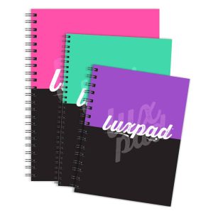 Wholesale LUXPAD Flexi cover Twin Wire A4+ Notebook, 200 pages, 80gsm, assorted. - LUXA4FM