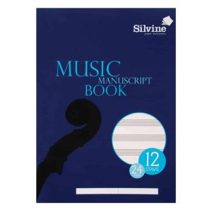 Wholesale A4 Music Book, 12 Stave, 150x230mm 24 Pages - MUS12