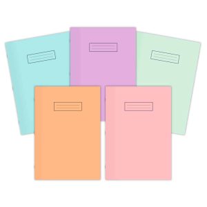 Wholesale A4 Pastel Coloured Notebooks with Laminated Cover 80 pages, 75gsm, 5 colours - NBA4PS