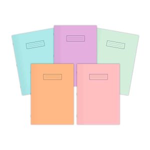 Wholesale A5 Pastel Coloured Notebooks with Laminated Cover 80 pages, 75gsm, 5 colours - NBA5PS