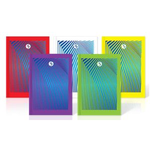 Wholesale Fashion A4 Casebound Notebook 160 pages 70gsm 5 Assorted Designs - PADCBA4