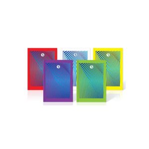 Wholesale Fashion A6 Casebound Notebook 160 pages 70gsm 5 Assorted Designs - PADCBA6
