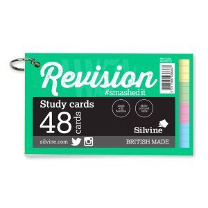 Wholesale Plain Revision & Study Cards with Metal Ring, 5x3" (48) - PADSC53